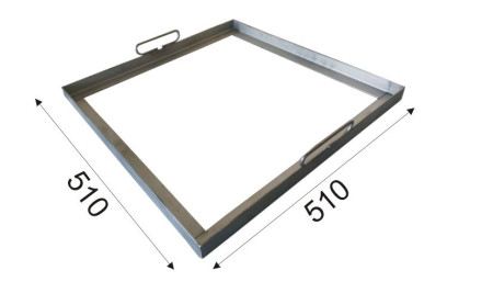 Rámeček na grilovací kámen 500x500x30 - (903)
